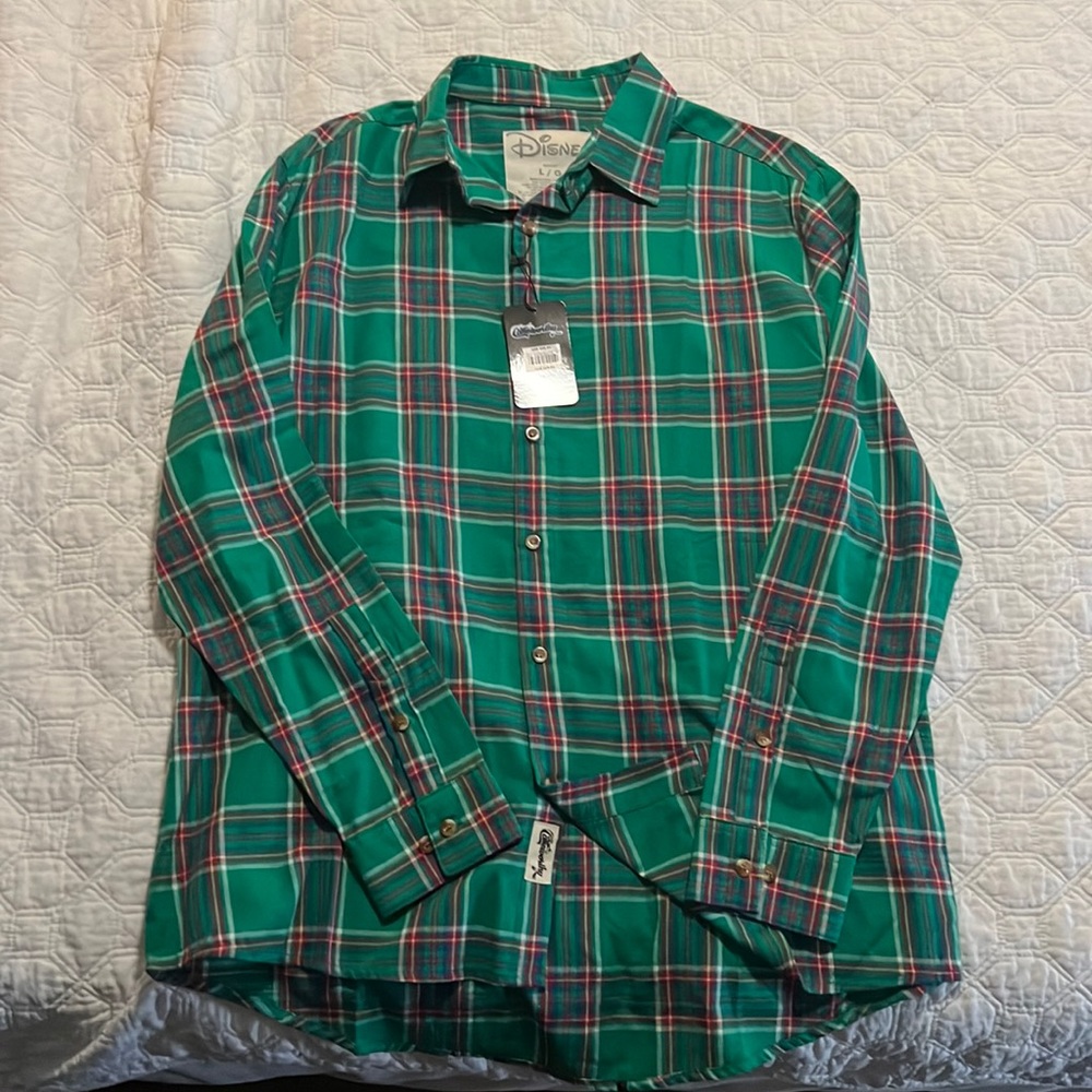 Disney flannel button up